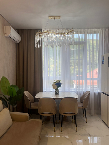 Стол на тумбе Петир 120(160)х80х75 серый / орех кантри фото покупателя 10