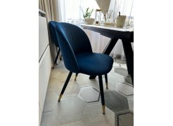 Стул на металлокаркасе Gabi blue / black фото покупателя 159