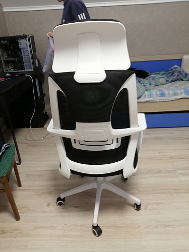 Компьютерное кресло Golem dark gray / gray / white фото покупателя 43