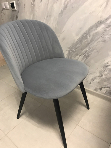 Стул на металлокаркасе Gabi 1 темно-серый / черный фото покупателя 207