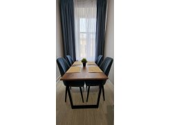 Стол Лота Лофт 120 25 мм дуб делано темный / черный матовый фото покупателя 434