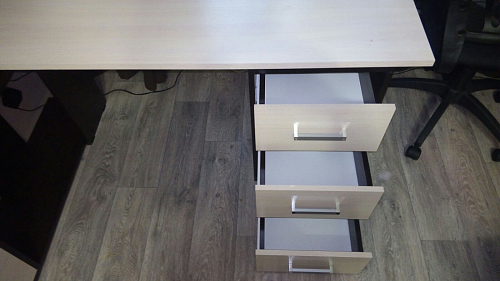 Компьютерный стол КС15 венге / дуб молочный левый фото покупателя 36