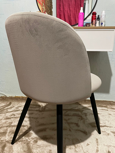 Стул на металлокаркасе Gabi 1 light blue / black / gold фото покупателя 470