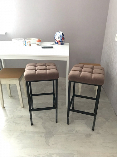 Барный стул Лофт катания минт / белый матовый фото покупателя 154