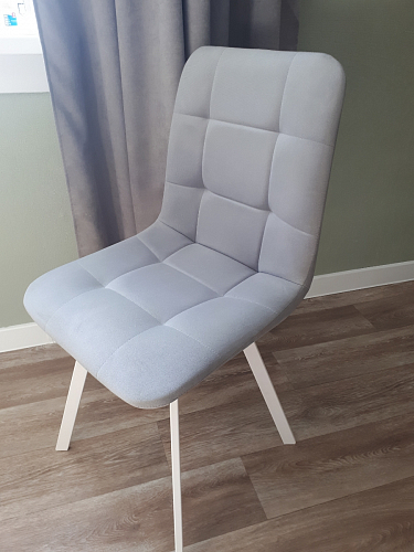 Стул на металлокаркасе Чилли черный / зеленый фото покупателя 1261