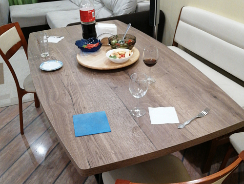 Деревянный стол Эудес 160(205)х90 сабия / черный фото покупателя 29