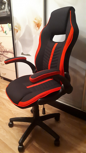 Компьютерное кресло Plast черный / голубой фото покупателя 9