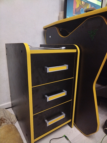 Тумба Ханна черная / красная - Уцененный экземпляр фото покупателя 17