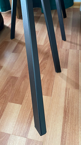 Стул на металлокаркасе Чилли черный / голубой фото покупателя 1485