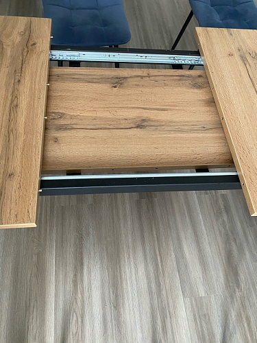 Стол Лота Лофт 140 25 мм черный матовый / бетон фото покупателя 566