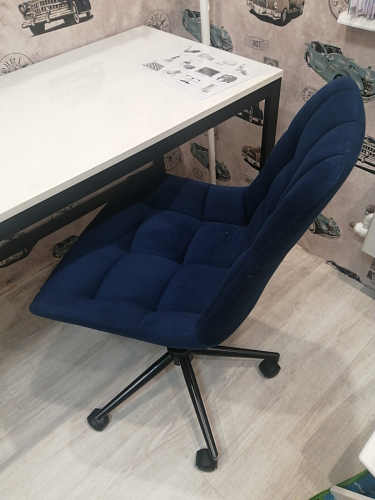 Компьютерное кресло Честер экокожа бежевая / белый фото покупателя 35