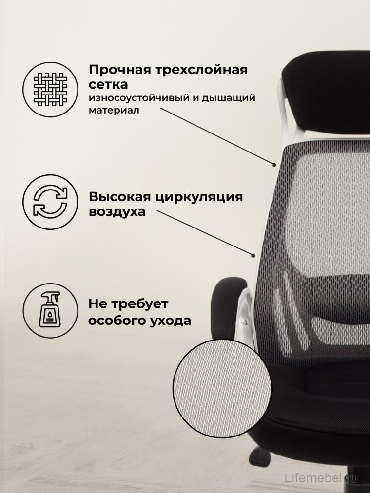 Компьютерное кресло Burgos белое