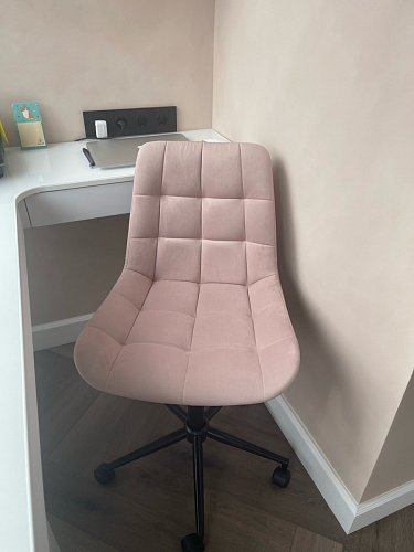 Компьютерное кресло Честер экокожа бежевая / белый фото покупателя 62