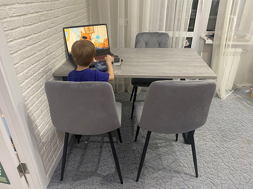 Деревянный стол Лота Лофт 140х80 дуб крафт табачный / черный матовый фото покупателя 776