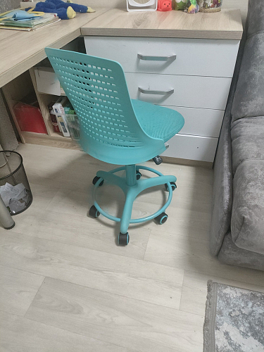 Компьютерное кресло Kiddy ткань серый фото покупателя 9