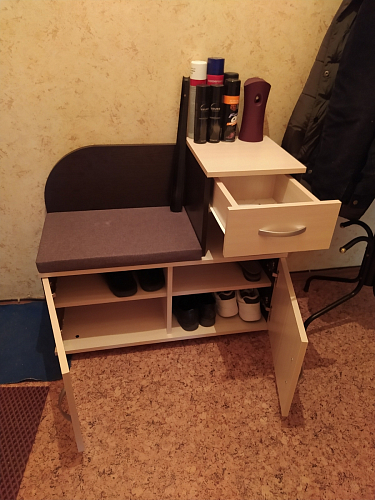 Обувница Аврора дуб млечный / венге фото покупателя 33