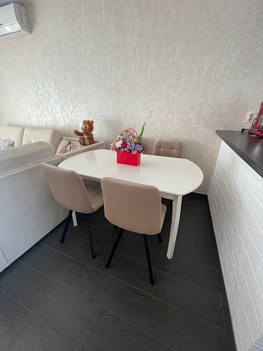 Стул на металлокаркасе Чилли темно-серый / черный каркас фото покупателя 169