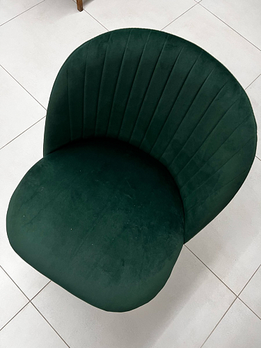 Стул на металлокаркасе Gabi 1 light blue / black / gold фото покупателя 227