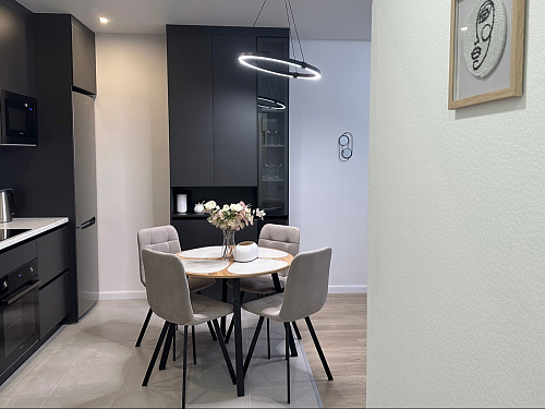 Стул на металлокаркасе Чилли синяя ткань / белый фото покупателя 521