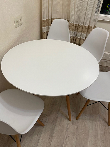 Стол Table 90 white / wood фото покупателя 11