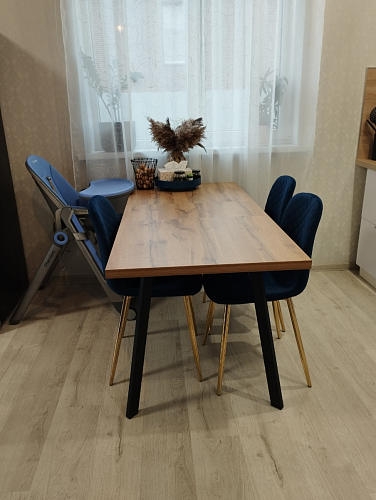 Стул на металлокаркасе Dabl wine red фото покупателя 167