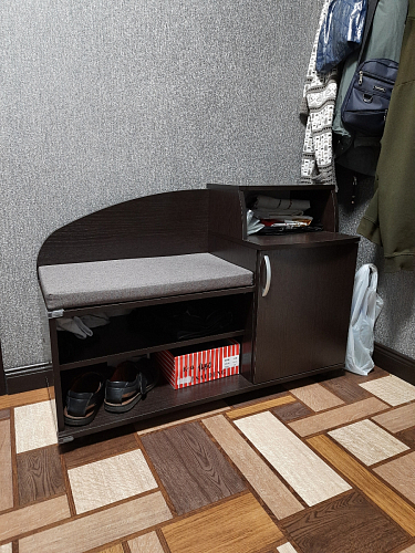 Обувница Аврора дуб млечный / венге фото покупателя 78