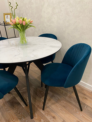 Стул на металлокаркасе Gabi gray / black фото покупателя 310