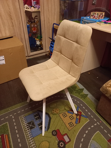 Стул на металлокаркасе Чилли зеленый / черный фото покупателя 769