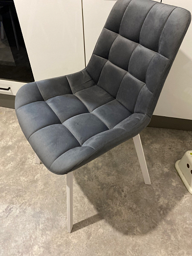 Стул на металлокаркасе Челси бежевый / белый каркас фото покупателя 111