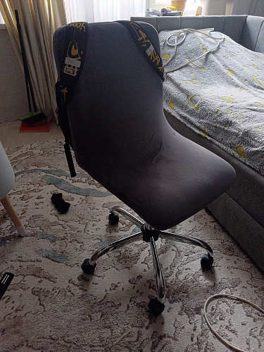 Компьютерное кресло One/Ван флок молочный 4 фото покупателя 72