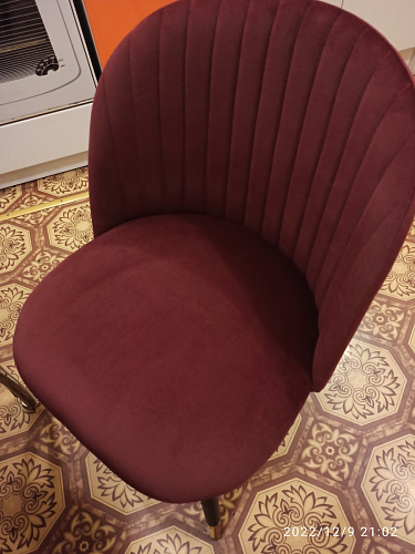 Стул на металлокаркасе Gabi dark beige / black / silver фото покупателя 116