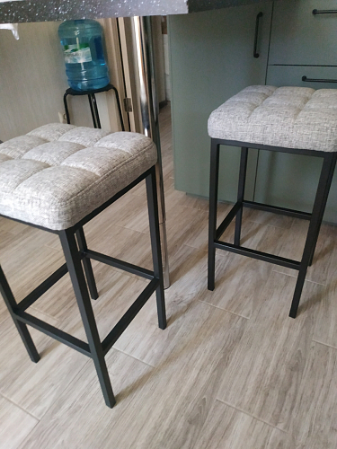 Барный стул Лофт катания минт / белый матовый фото покупателя 307