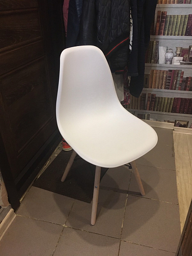 Пластиковый стул Eames PC-015 серо-голубой / дерево фото покупателя 397