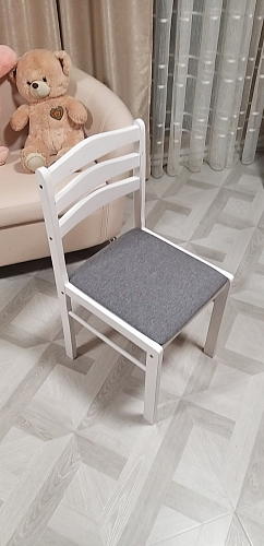 Стул деревянный Camel white / light grey фото покупателя 3