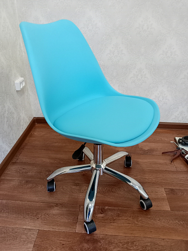 Компьютерное кресло Kolin с подушкой clear / white фото покупателя 15