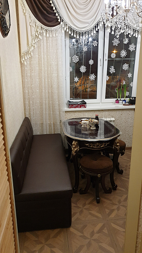 Кухонный диван Лео микровельвет фиолетовый фото покупателя 2