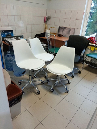 Компьютерное кресло Kolin с подушкой clear / white фото покупателя 114