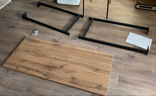 Барная стойка Дилан Лофт 120х40х90 бетон светлый фото покупателя 68