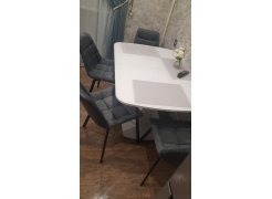 Стул на металлокаркасе Челси светло-серый / белый каркас фото покупателя 220