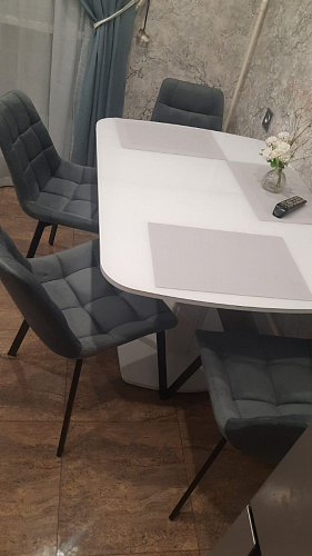 Стул на металлокаркасе Челси К бирюзовый / черный фото покупателя 220