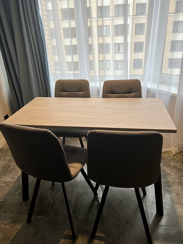 Стул на металлокаркасе Чилли горчичный / черный фото покупателя 990