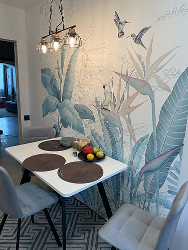 Стул на металлокаркасе Чилли зеленый / черный фото покупателя 1030