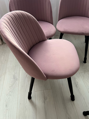 Стул на металлокаркасе Gabi 1 light purple / black фото покупателя 196