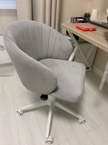 Компьютерное кресло Пард confetti silver серый / черный фото покупателя 157