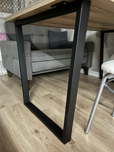 Стол Лота Лофт 140 25 мм черный матовый / бетон фото покупателя 584