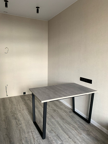 Стол Лота Лофт 120 32 мм бетон / черный матовый фото покупателя 212