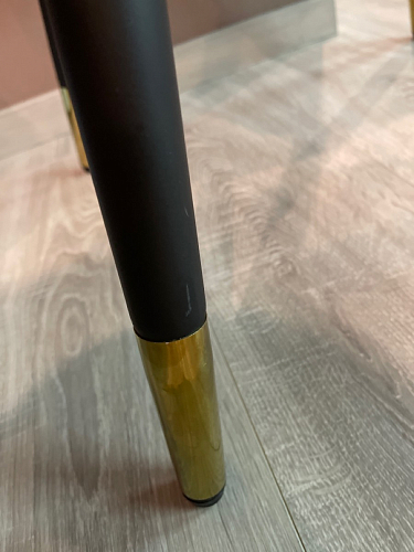 Стул на металлокаркасе Gabi 1 light purple / black / gold фото покупателя 174