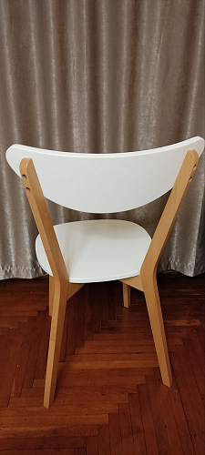 Стул Maxi/Макси белый / натуральный фото покупателя 5