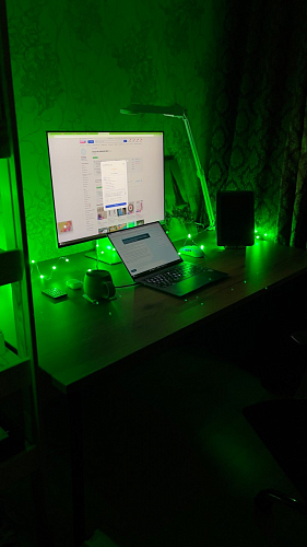 Стол Тринити Лофт 120 32 мм дуб галифакс табако / черный матовый фото покупателя 256