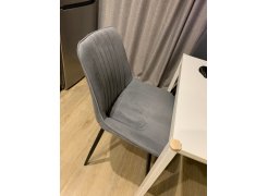 Стул на металлокаркасе Вейв светло-серый (hl 63) / 10К черный каркас фото покупателя 302